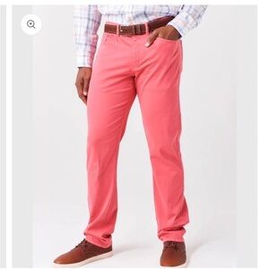 PETER MILLAR CROWN MEN'S ULTIMATE SATEEN FIVE-POCKET PANT Cotton Blend Size 38